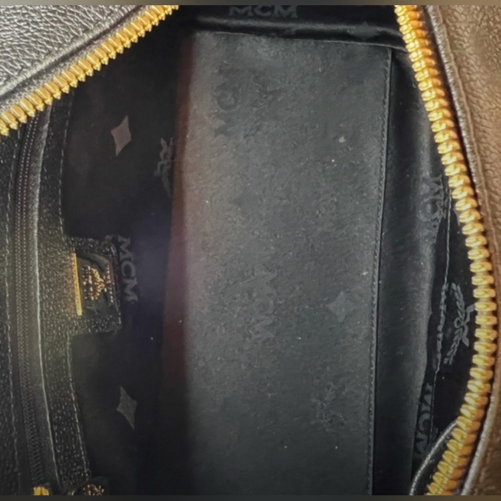 MCM Boston Black Leather Bag - Picture 7 of 13